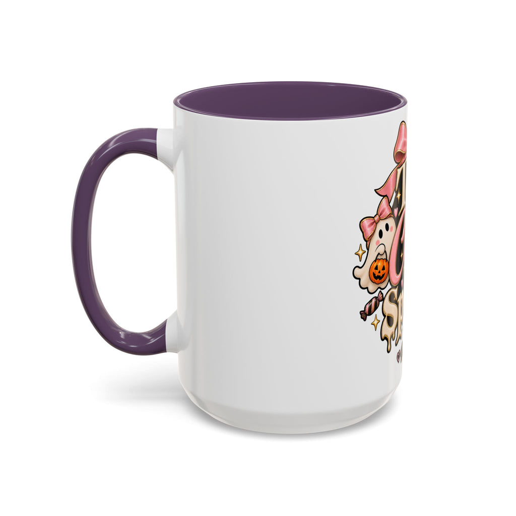 Too Cute to Spook Accent Mug — Halloween Ghost Coffee Cup (15oz) product image