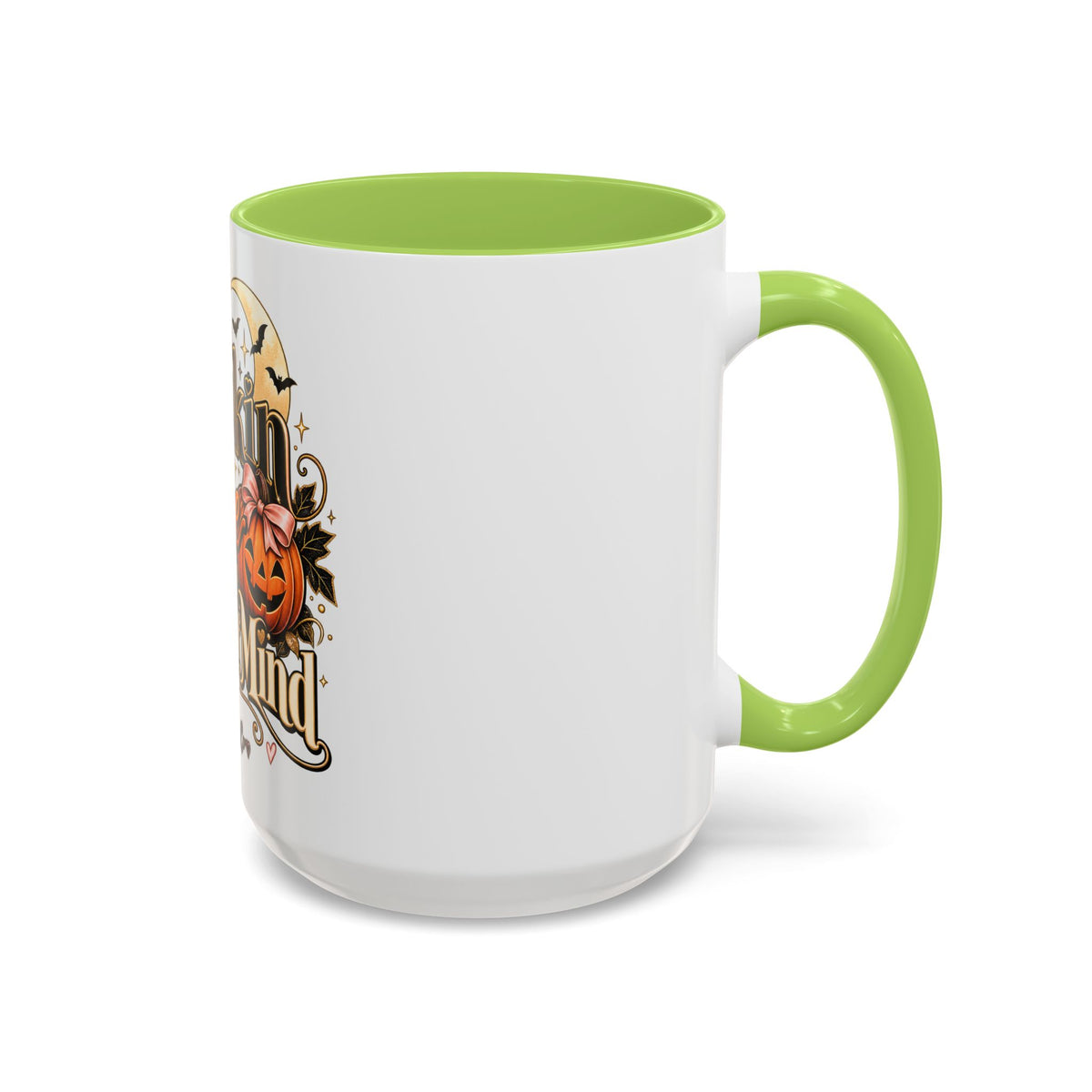 Pumpkin Spice & Peace of Mind Accent Mug — Fall Coffee Cup (15oz) product image