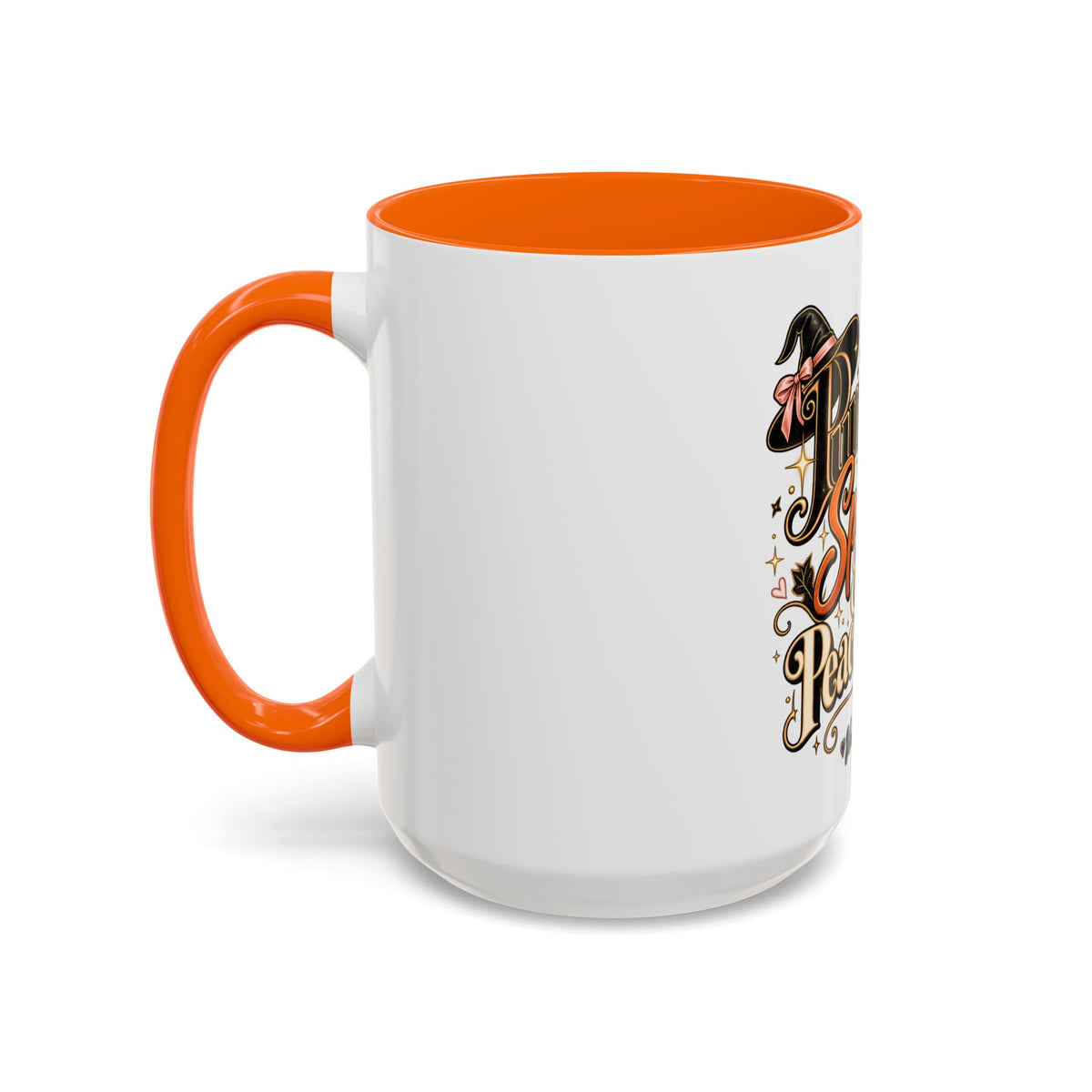 Pumpkin Spice & Peace of Mind Accent Mug — Fall Coffee Cup (15oz) product image