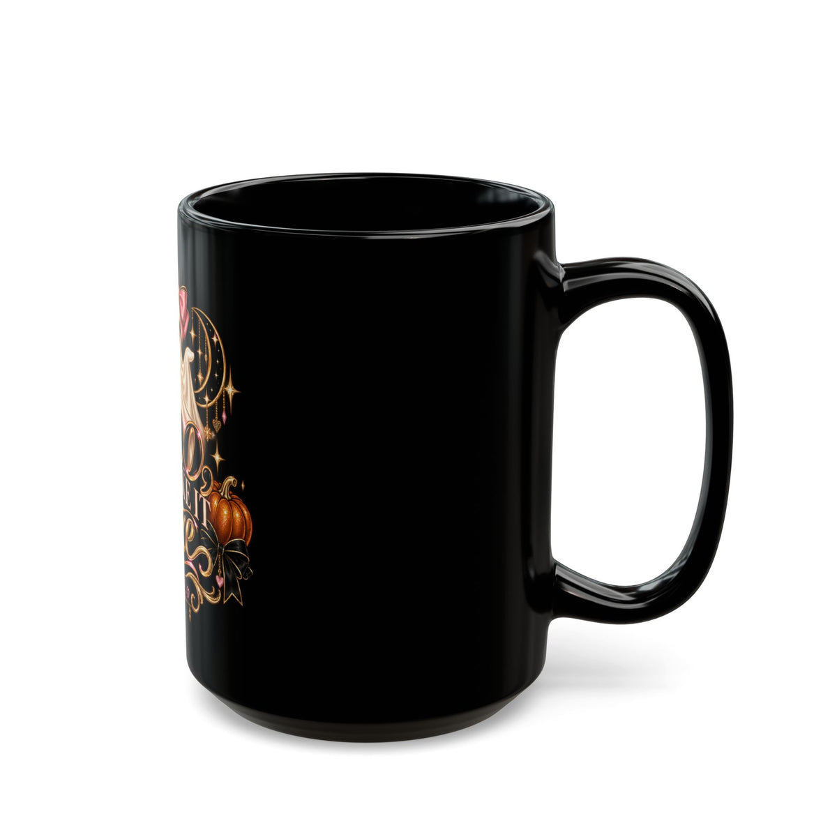 Boo But Make It Luxe Mug — Cute Glam Ghost Halloween Coffee Cup (11oz/15oz) product image