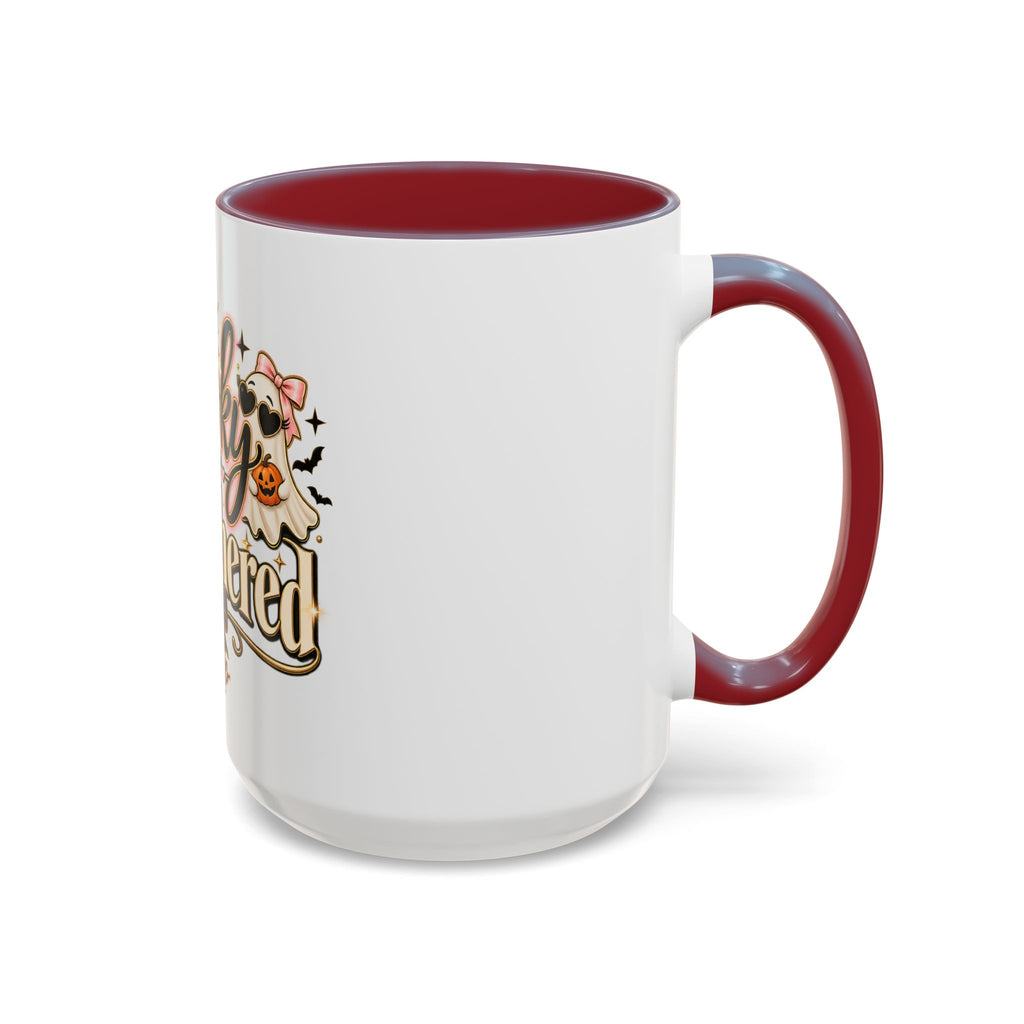 Spooky But Unbothered Coffee Mug — Halloween Ghost Accent Mug (11/15oz) product image