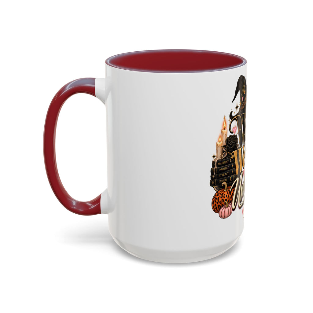 Witchy, Wealthy & Unbothered Accent Mug — Witch Coffee Cup (15oz) product image