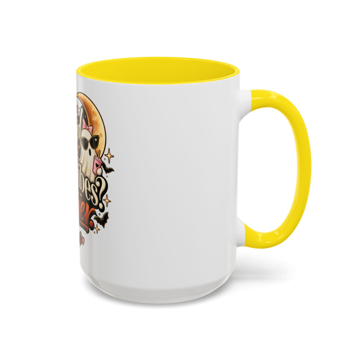 Haunted by Bad Vibes Never Mug — Halloween Cute Skull & Moon Coffee Cup (11/15oz) product image