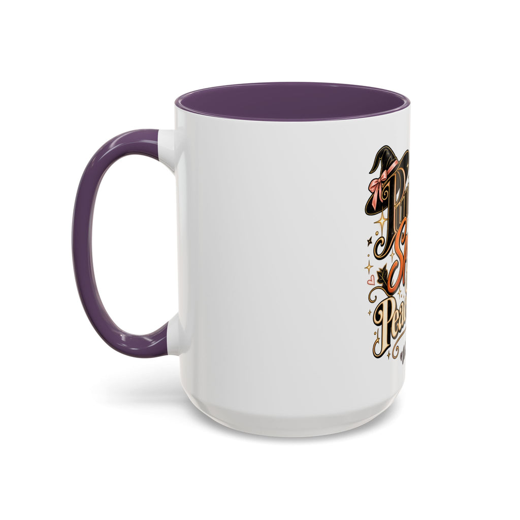 Pumpkin Spice & Peace of Mind Accent Mug — Fall Coffee Cup (15oz) product image